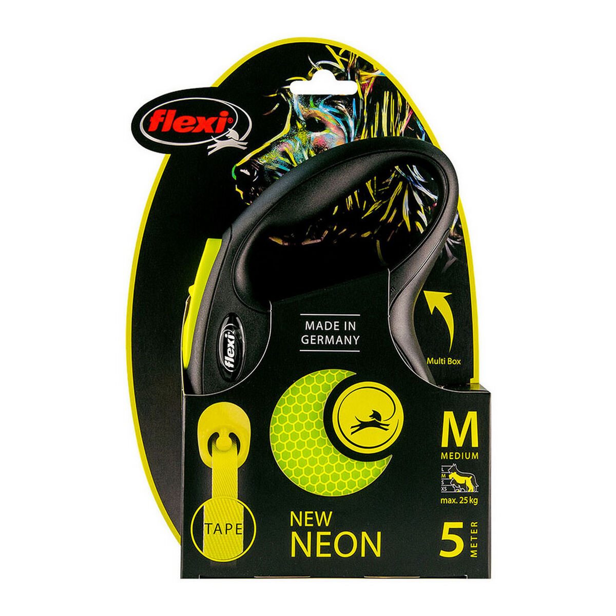 Поводок для собак Flexi NEW CLASSIC NEON 5 m Размер S-3