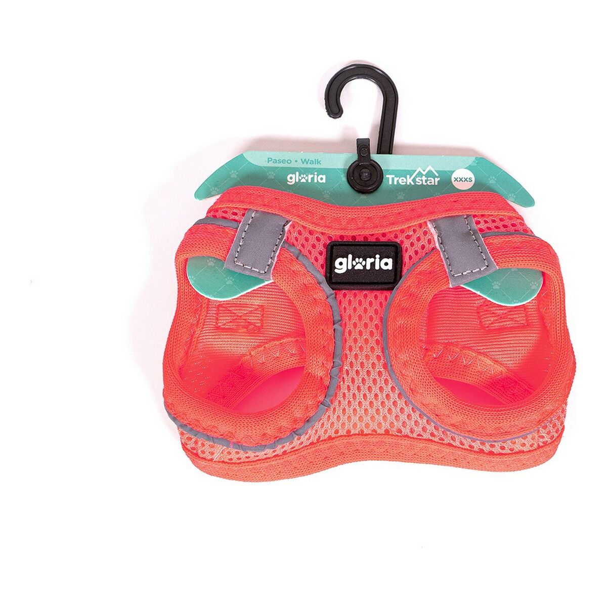 Alinhamento para cães Glória Air Mesh Trek Star Regulado Tamanho Rosa XXXS (18-20 cm)-4