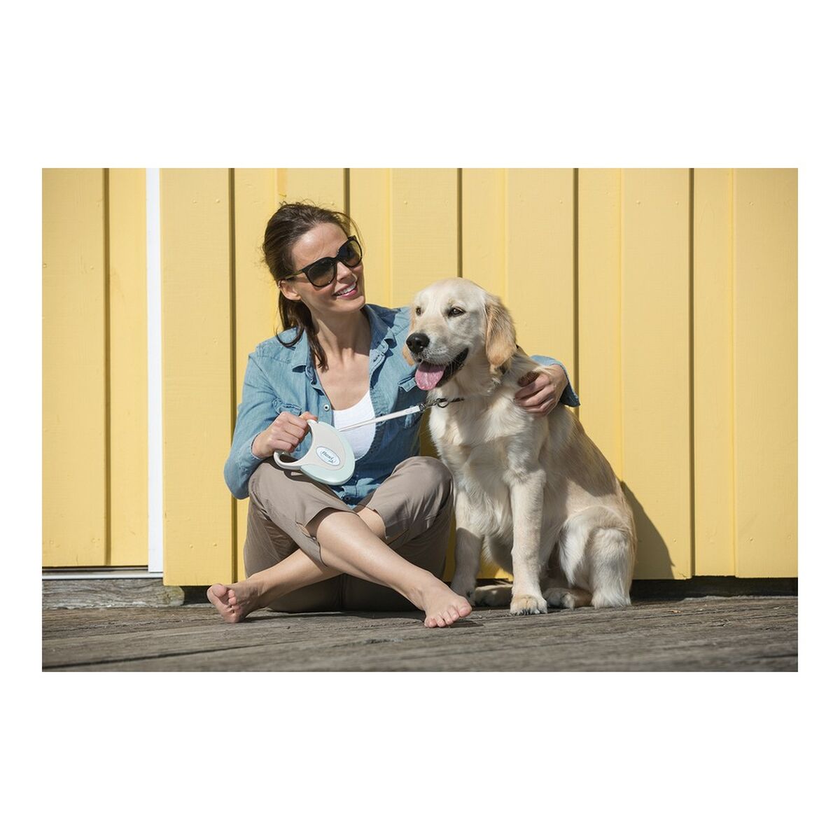 Correia para cães Flexi ESTILO 5 m Preto Tamanho M-2