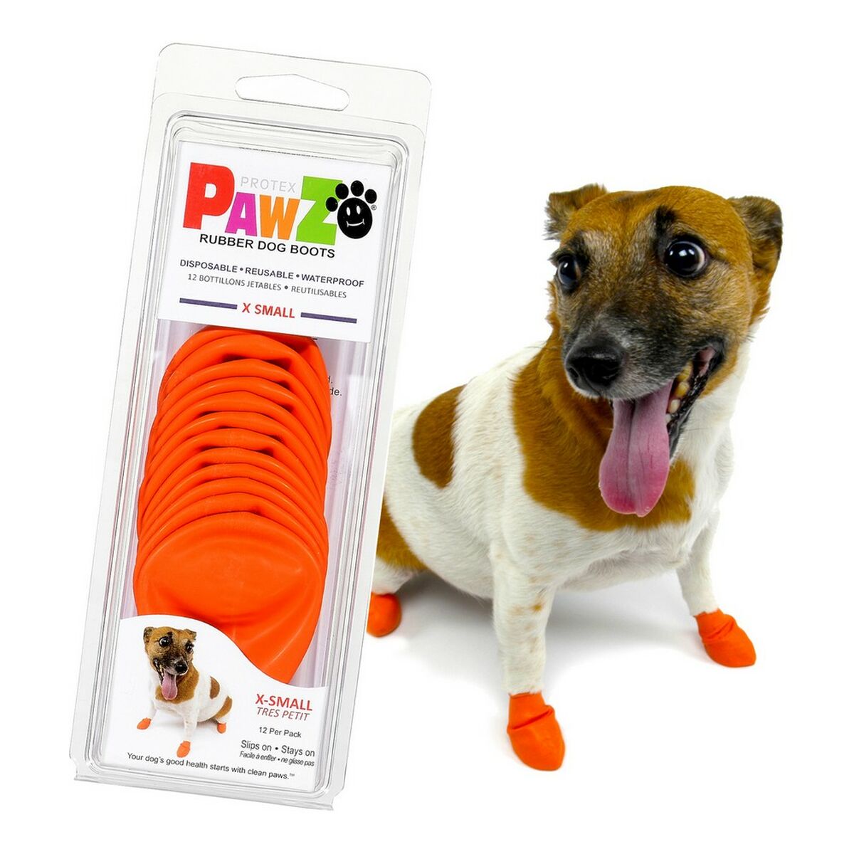 Pawz Shoes Dog Orange XS