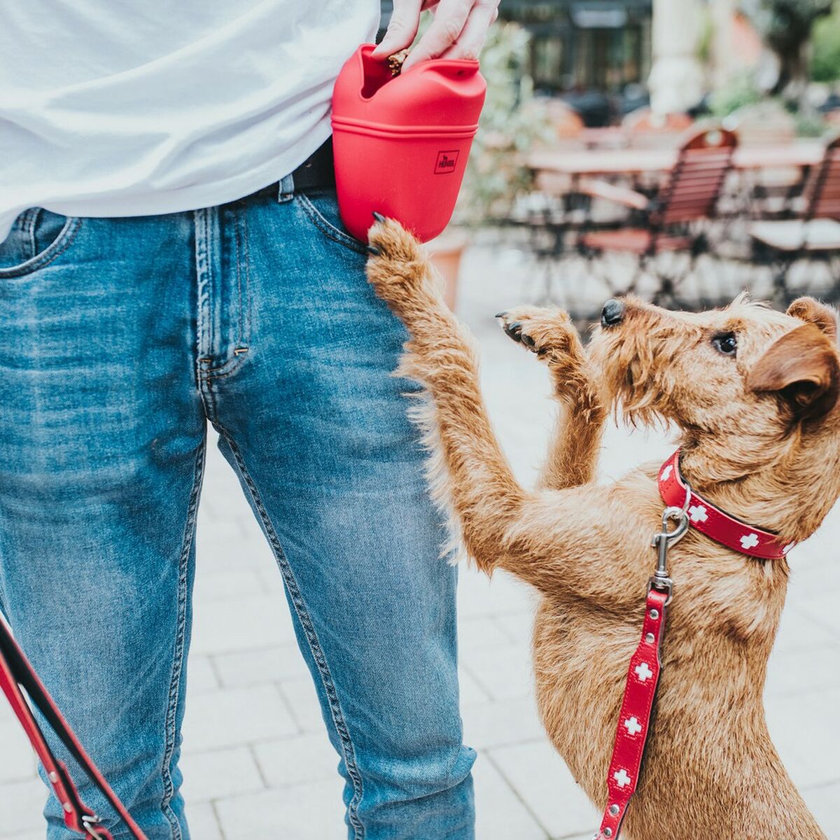 Τσάντες Hunter Lugo Red Silicone Pocket (14 x 15 x 7 cm)-2