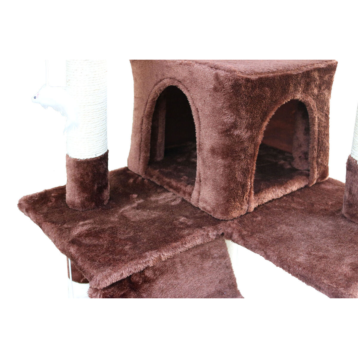 Кошачья когтеточка Gloria 50 x 50 x 170 cm Коричневый Деревянный бумага Сизаль-4