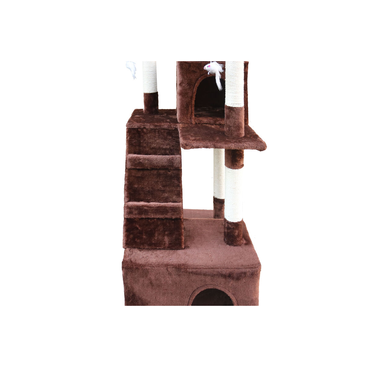 Кошачья когтеточка Gloria 50 x 50 x 170 cm Коричневый Деревянный бумага Сизаль-6