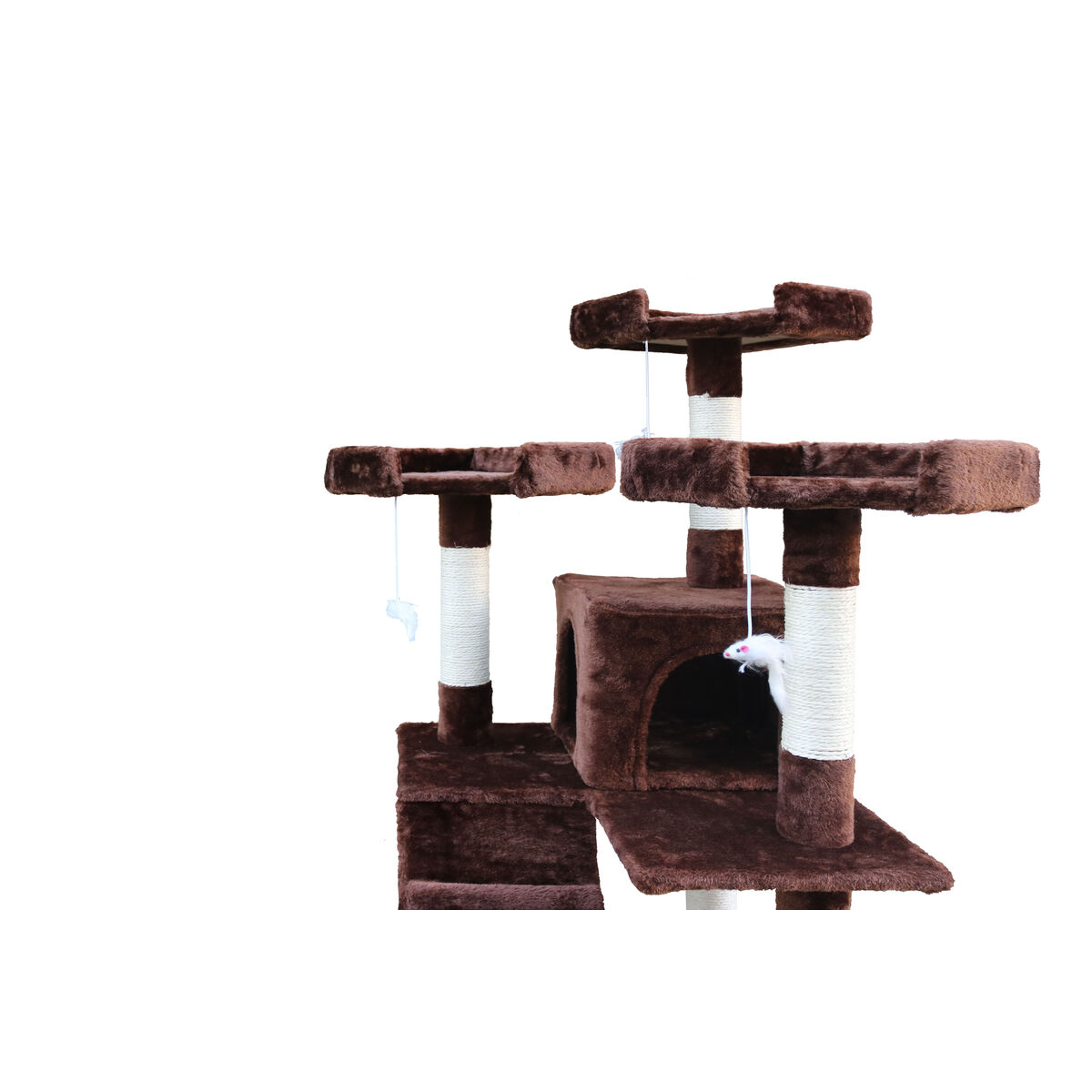 Кошачья когтеточка Gloria 50 x 50 x 170 cm Коричневый Деревянный бумага Сизаль-8