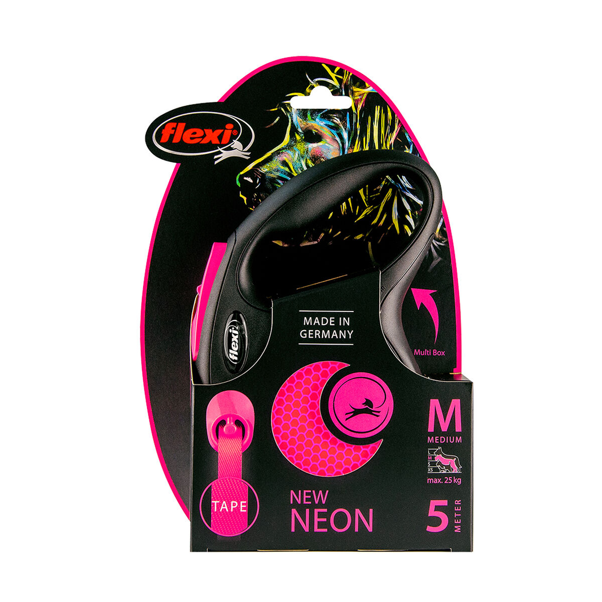 Flexi Flexi 5 mピンクMドッグリーシュ-3