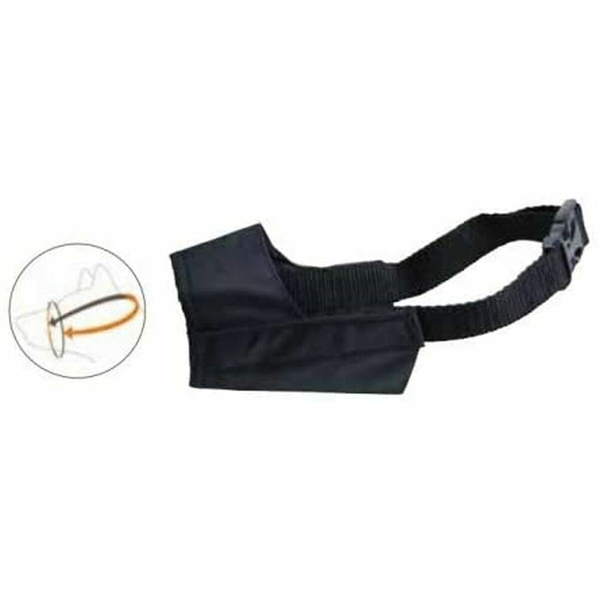 Gloria Black Nylon Muzzle Size 3 (18. 5 cm)-2