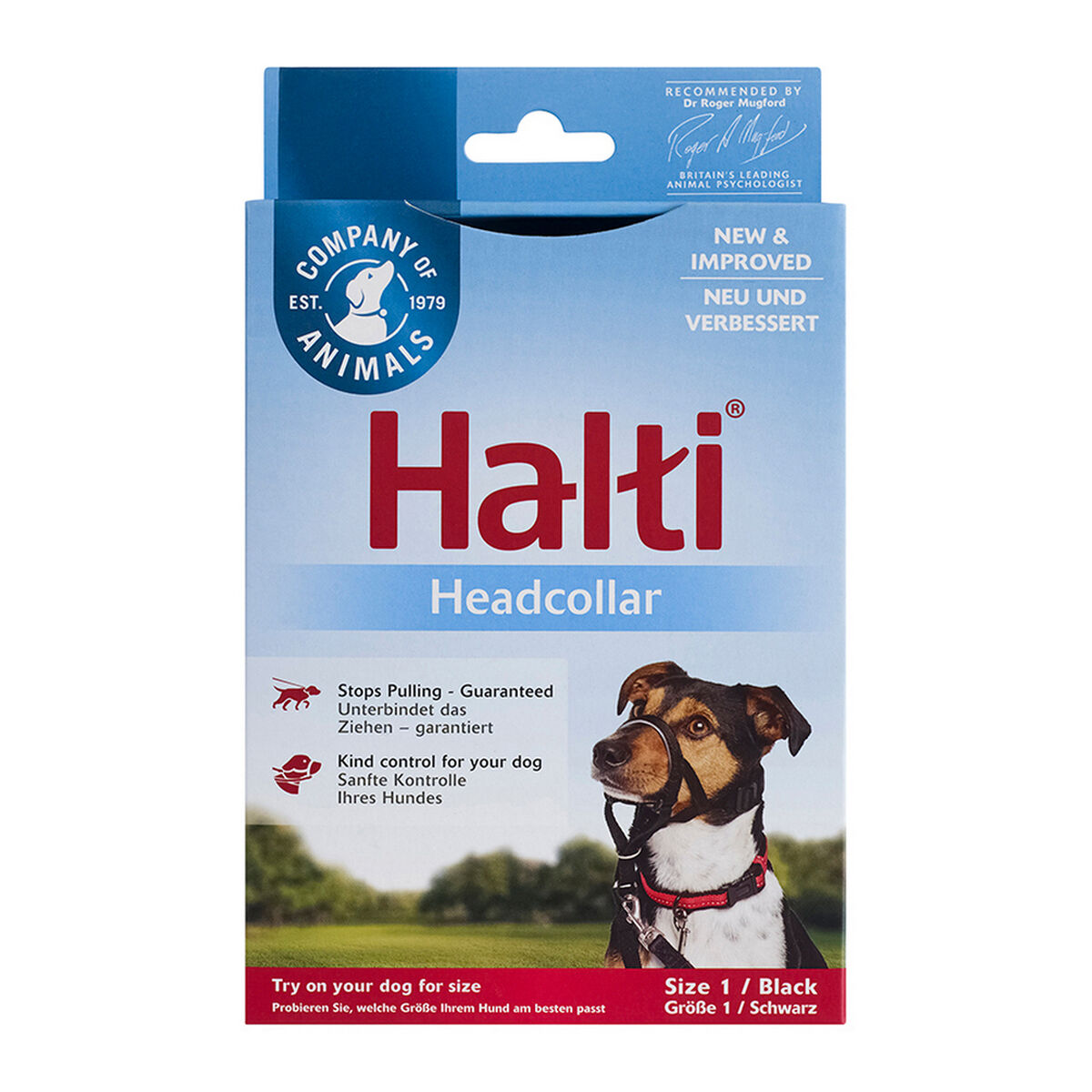 شركة الحيوانات Halti Dog Training Later Black Muzzle (31-40 سم)-2
