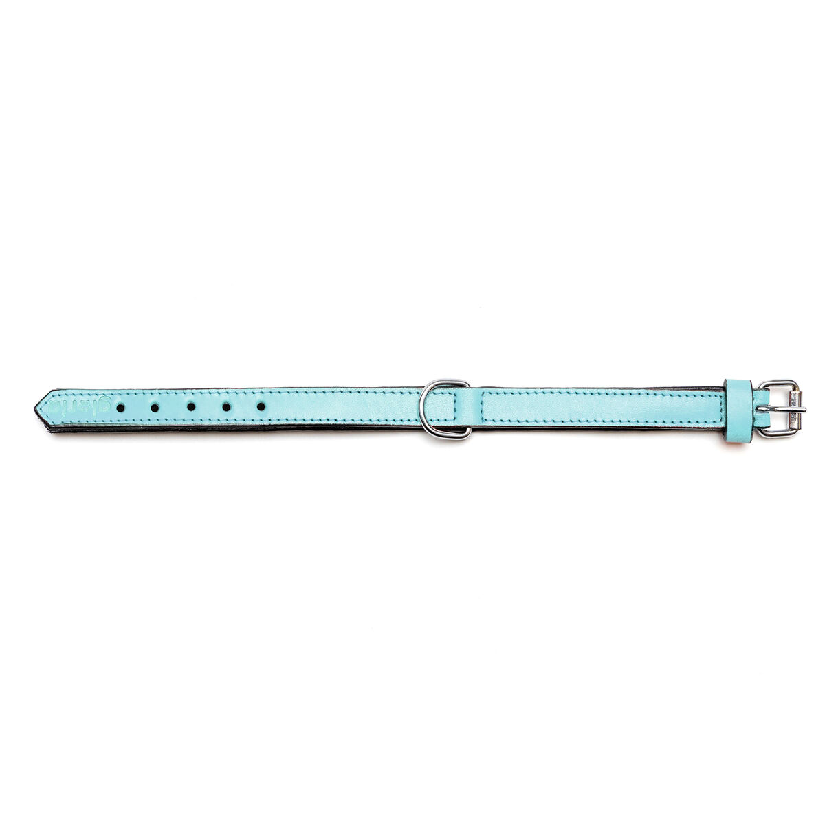 Собачий ошейник Gloria 30 cm Стеганый Кожа Синий-2