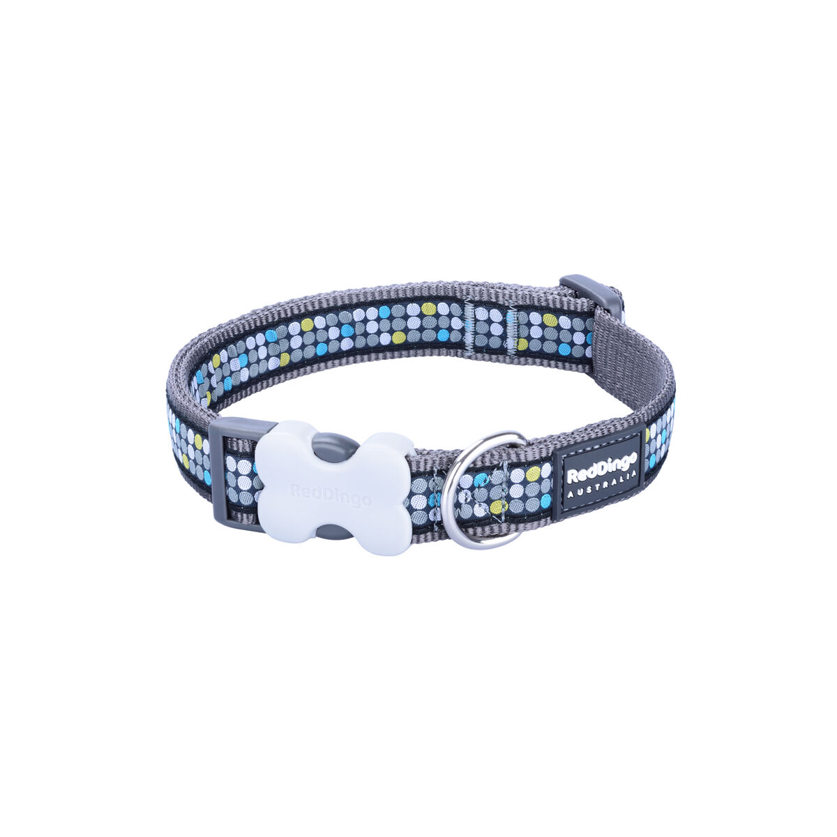 Collar de perro Red Dingo ESTILO MODERNO EN COOL GRIS 31-47 cm-4