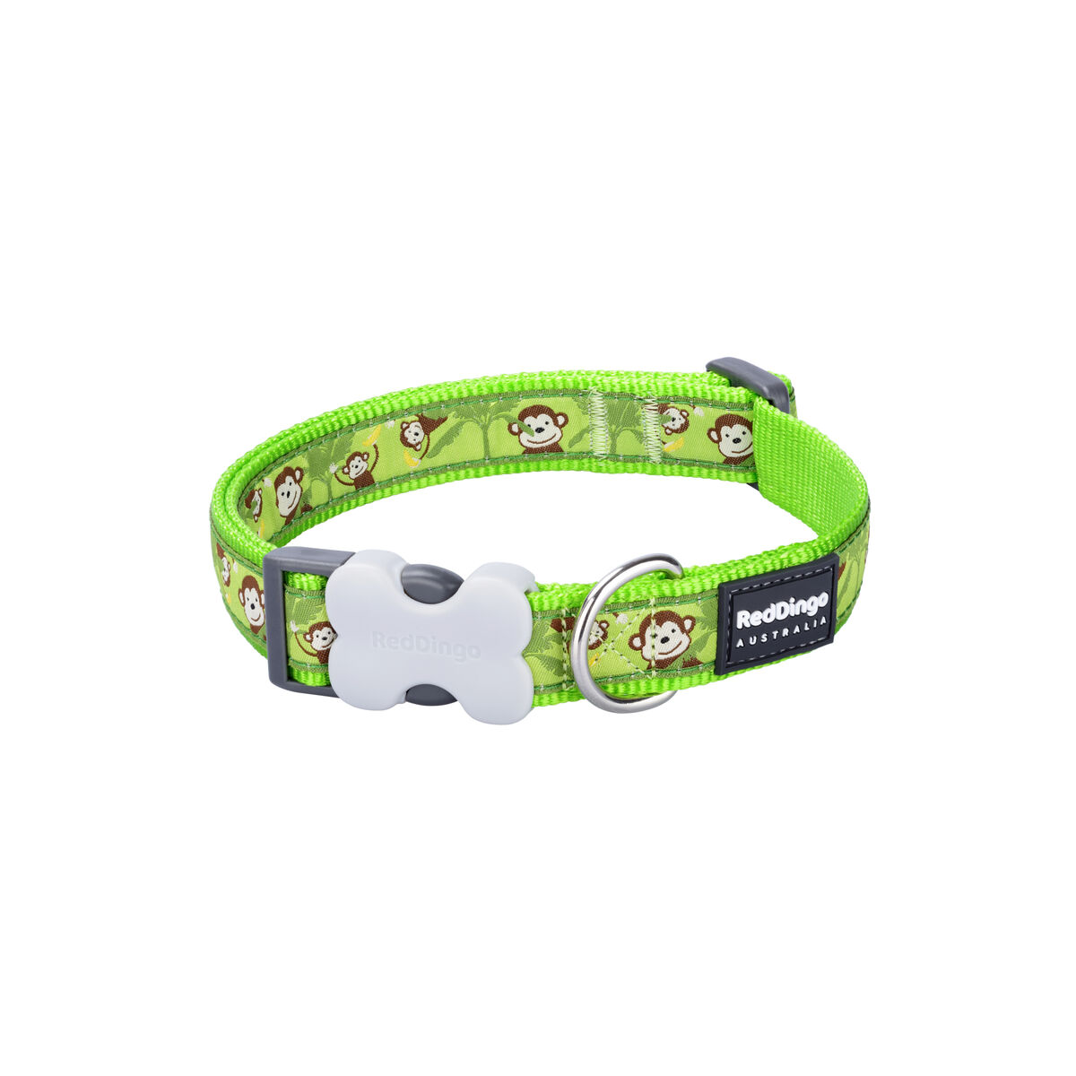Red Dingo STYLE MONKEY LIME GREEN طوق كلب 31-47 سم-2