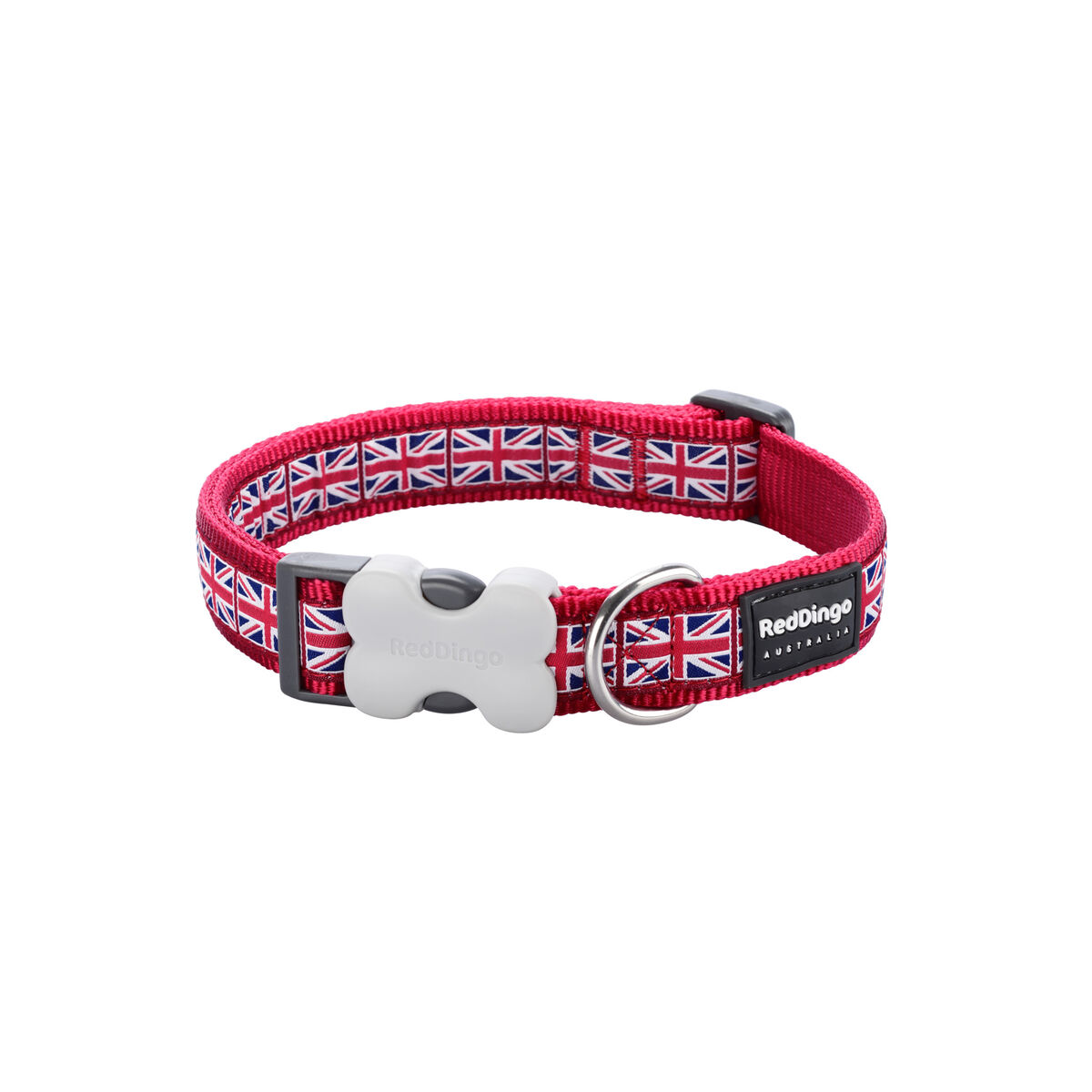 Collare per cani Red Dingo STYLE UNION JACK FLAG 31-47 cm-2