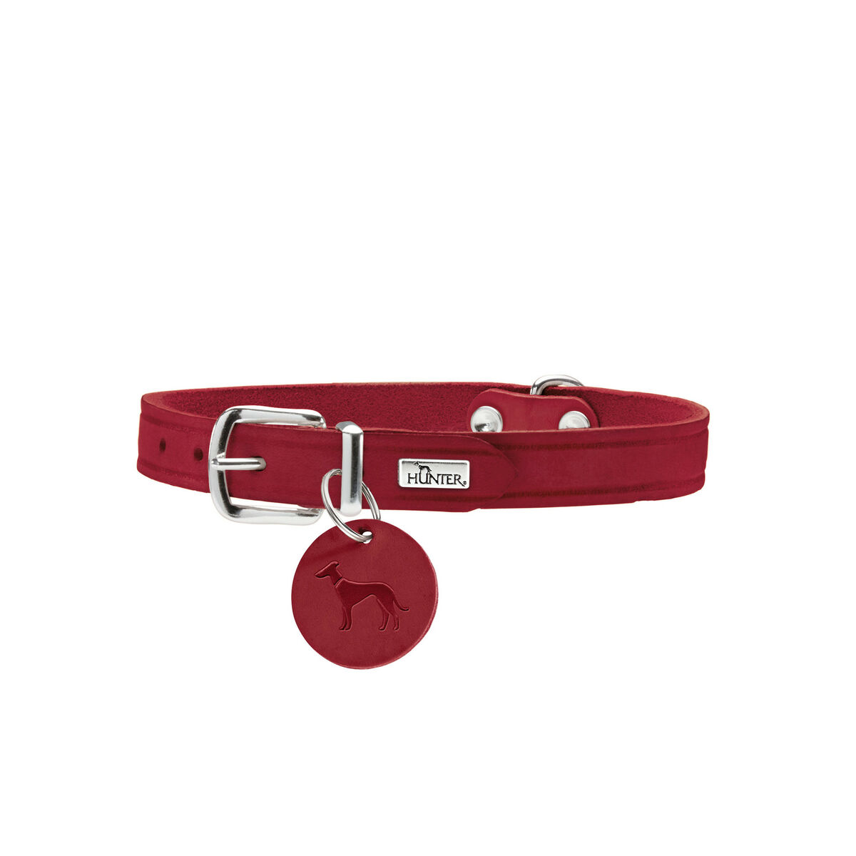 Hundehalsband Hunter Aalborg Rot S/M 37-43 cm-2