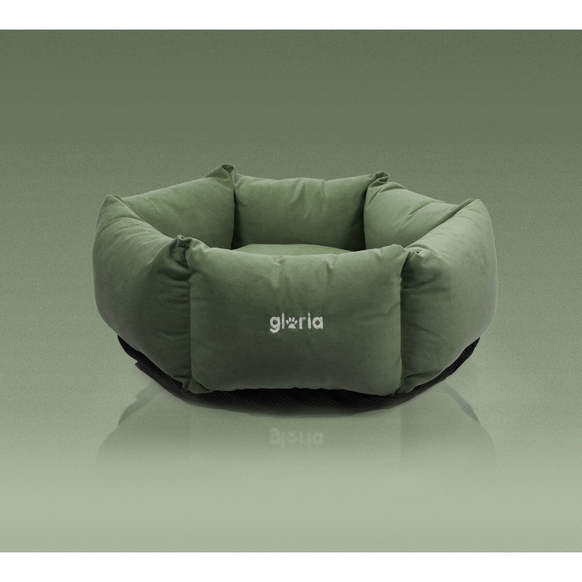 Gloria Hondarribia Жасыл 60 x 60 см алты бұрышты ит кереуеті-2