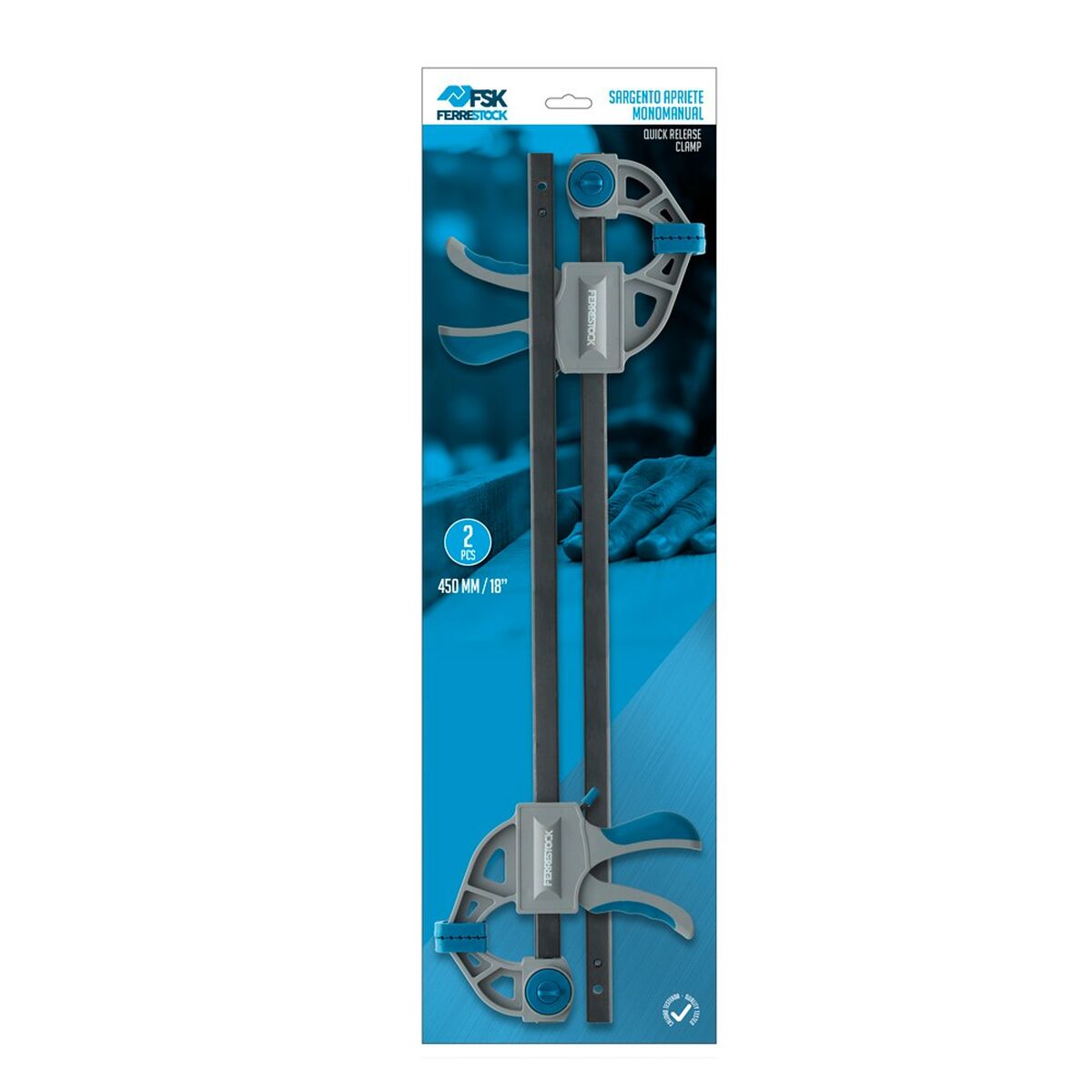 Мономануальный зажим Ferrestock 18/450 mm (2 pcs)-2