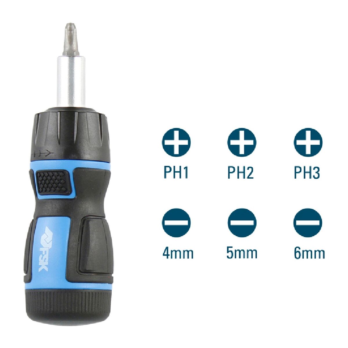 Набор отверток Ferrestock Отвертка с трещоткой (6 pcs)-5