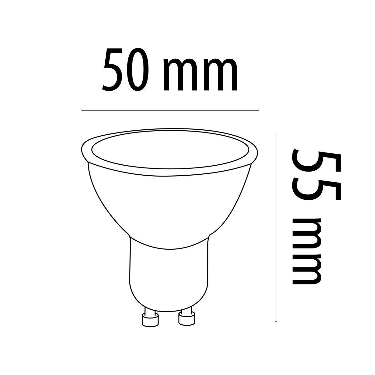 TM 전자 GU10 LED 전구 (5000K)-4