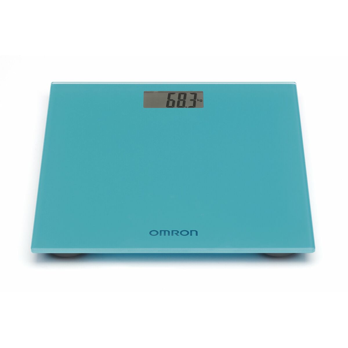 Digitale Badwaage Omron 29 x 27 x 2,2 cm Blaues Glas-2