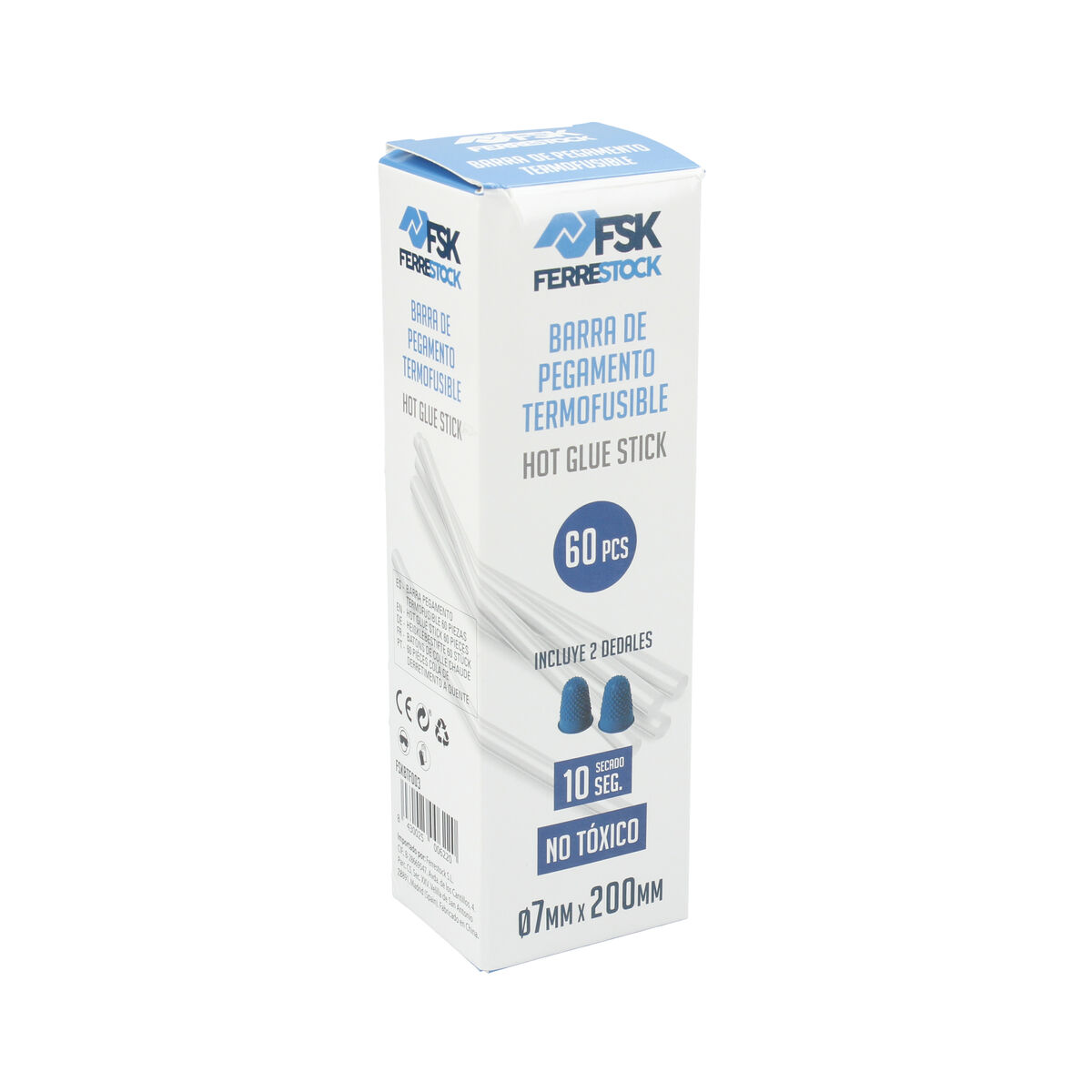 Klebeband Ferrestock Ø 7 mm Transparent (60 Stück)