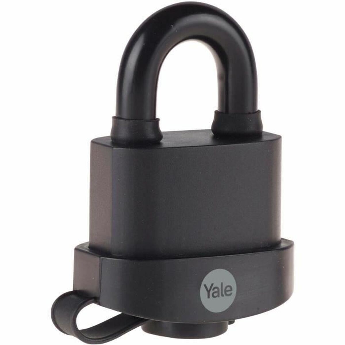 Fechadura com chave Yale Retangular Preto-2