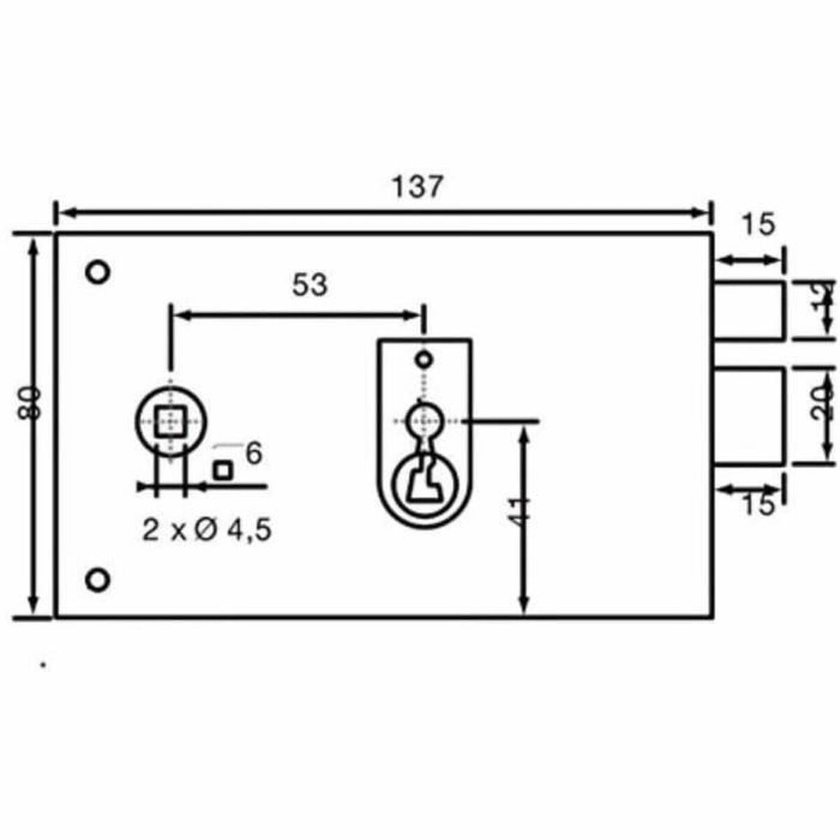 Bloqueo integrado Yale 19,5 x 7 x 14 cm Acero-4