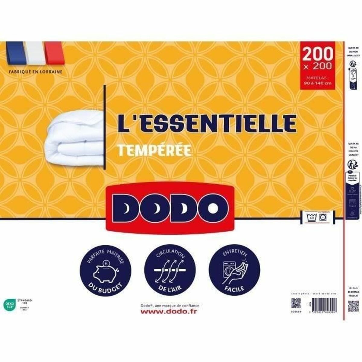 Скандинавское наполнение DODO L'Essentielle Tempérée Белый 200 x 200 cm-2