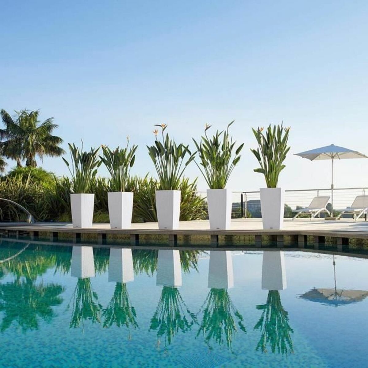 Горшок с автополивом Lechuza Cottage Светло-серый 39,5 x 39,5 x 75,5 cm-4