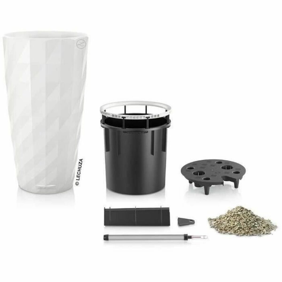 Горшок с автополивом Lechuza Белый Ø 40 cm Пластик (1 штук)-2