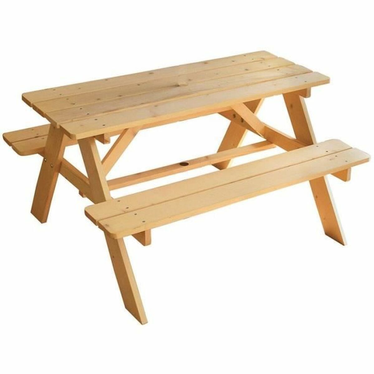 Mesa para piquenique Fun House 95 x 75 x 53 cm Madeira