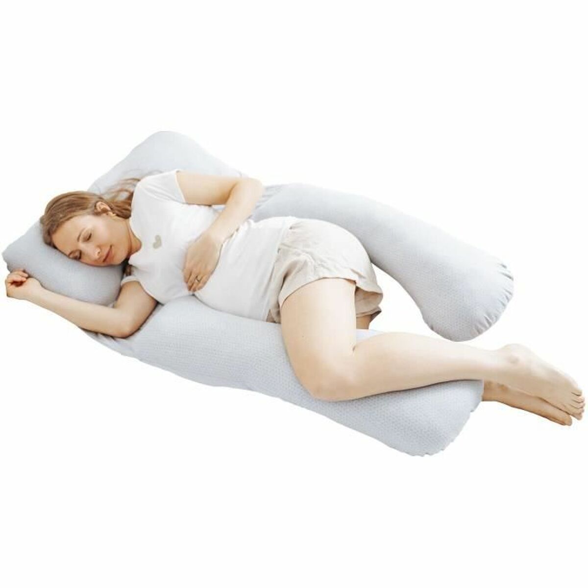 인체 공학적 측면 Cushion U Babymoov B.Love XXL 그레이 화이트-3
