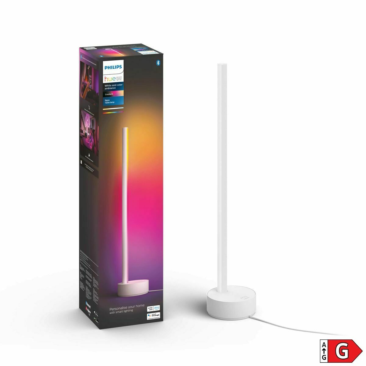 Philips Tischleuchte Weiß G 12 W (2700 K) (1 Stück)-2