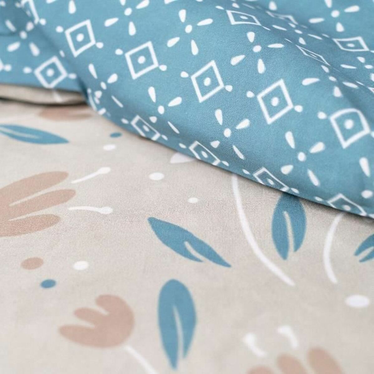 TODAY Duvet Cover Set Beige 240 x 220 cm 3 Items-3