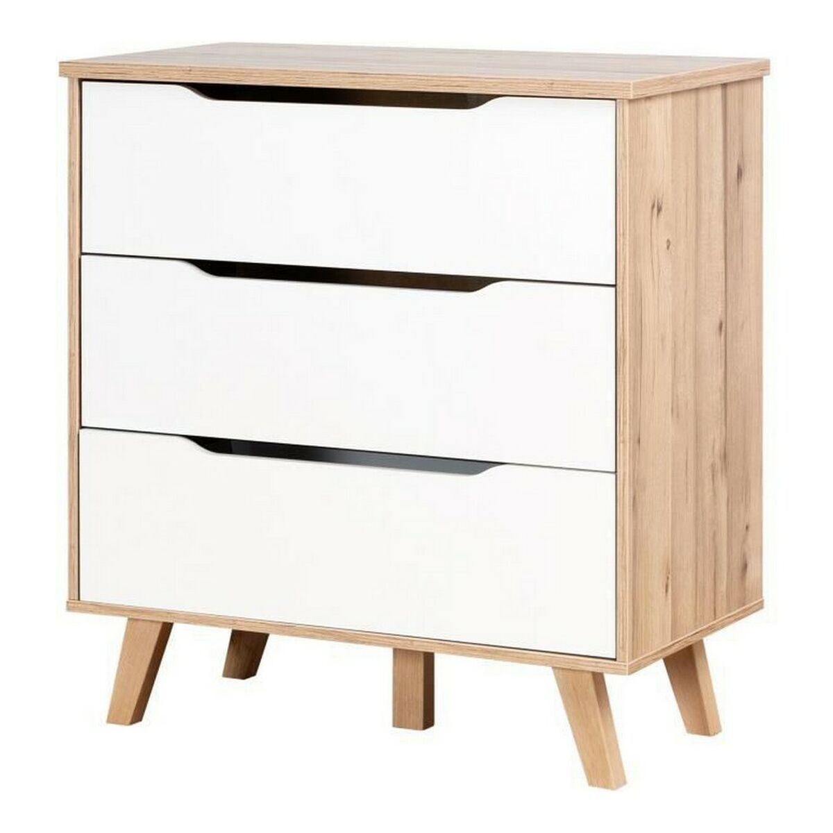 Tumba com caixas Vankka Carvalho de Madeira (80 x 42 x 86,3 cm)-7