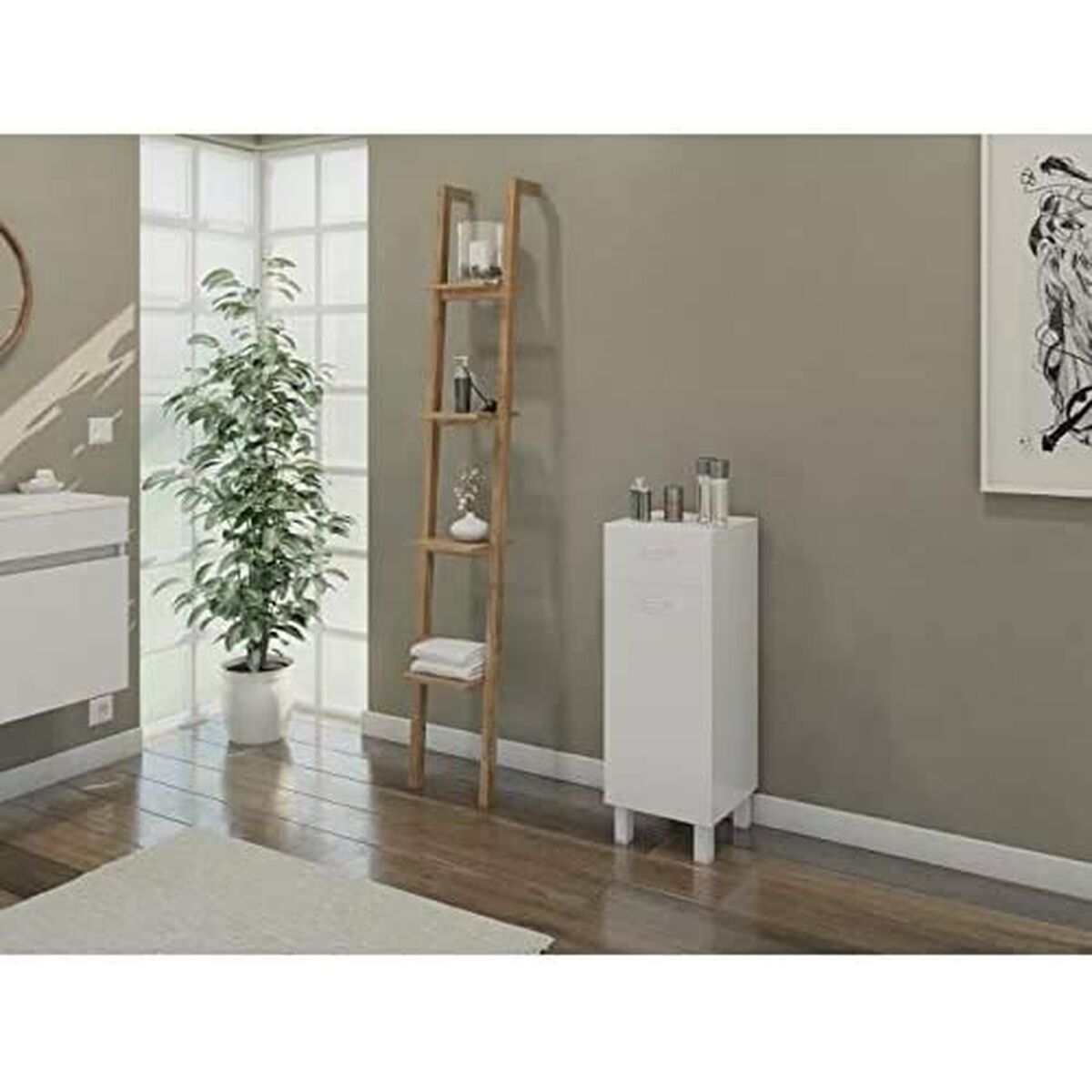 ארון 75 x 29 x 29. 4 ס ”מ לבן 30 ס” מ-7