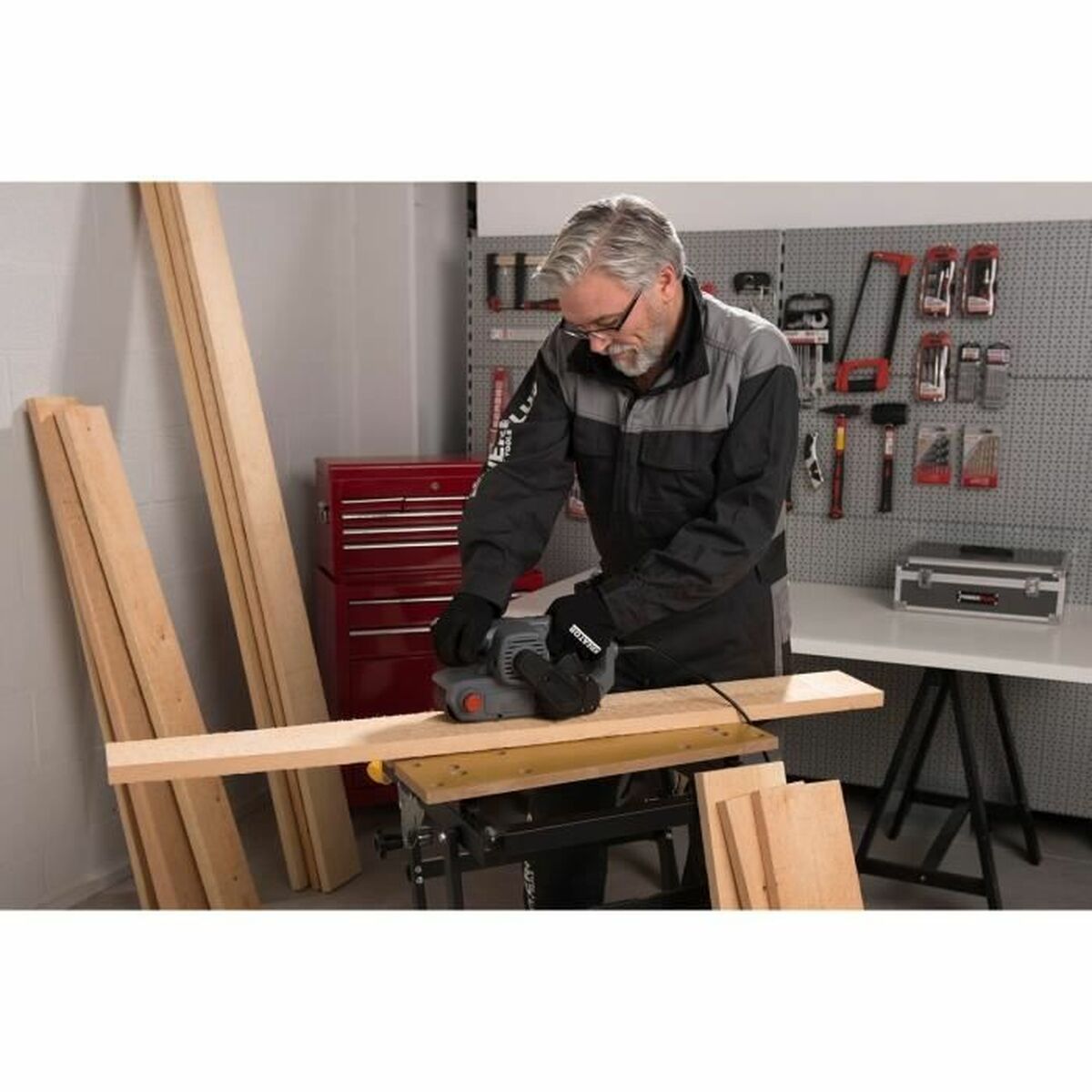 Powerplus帶式研磨機POWE40040 1010 W 90 x 187 mm-7