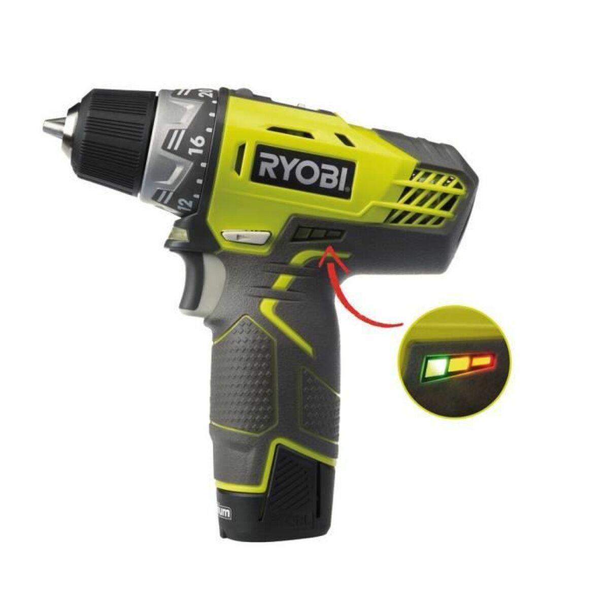 Шуруповерт Ryobi R12DD-220SA31 12 V 30 Nm-6