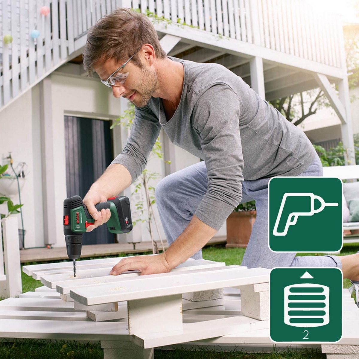 BOSCH UniversalDrill Wireless 18 V Rock Drill-6