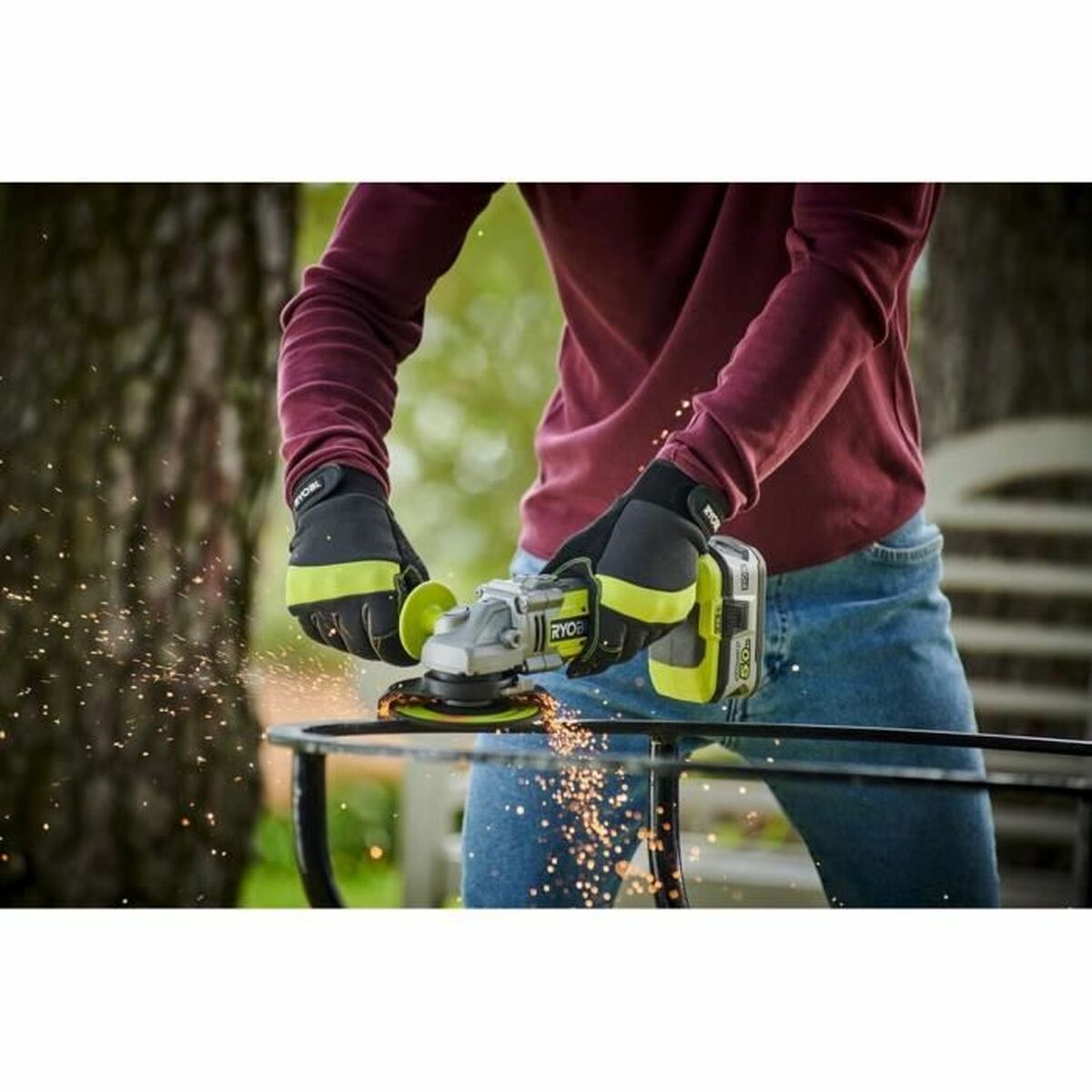 Angle grinder Ryobi R18AG7 18 V 125 mm-3