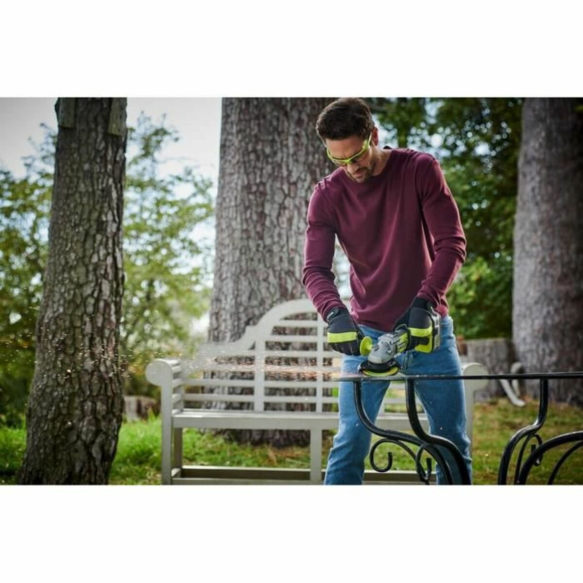 Angle grinder Ryobi R18AG7 18 V 125 mm-4