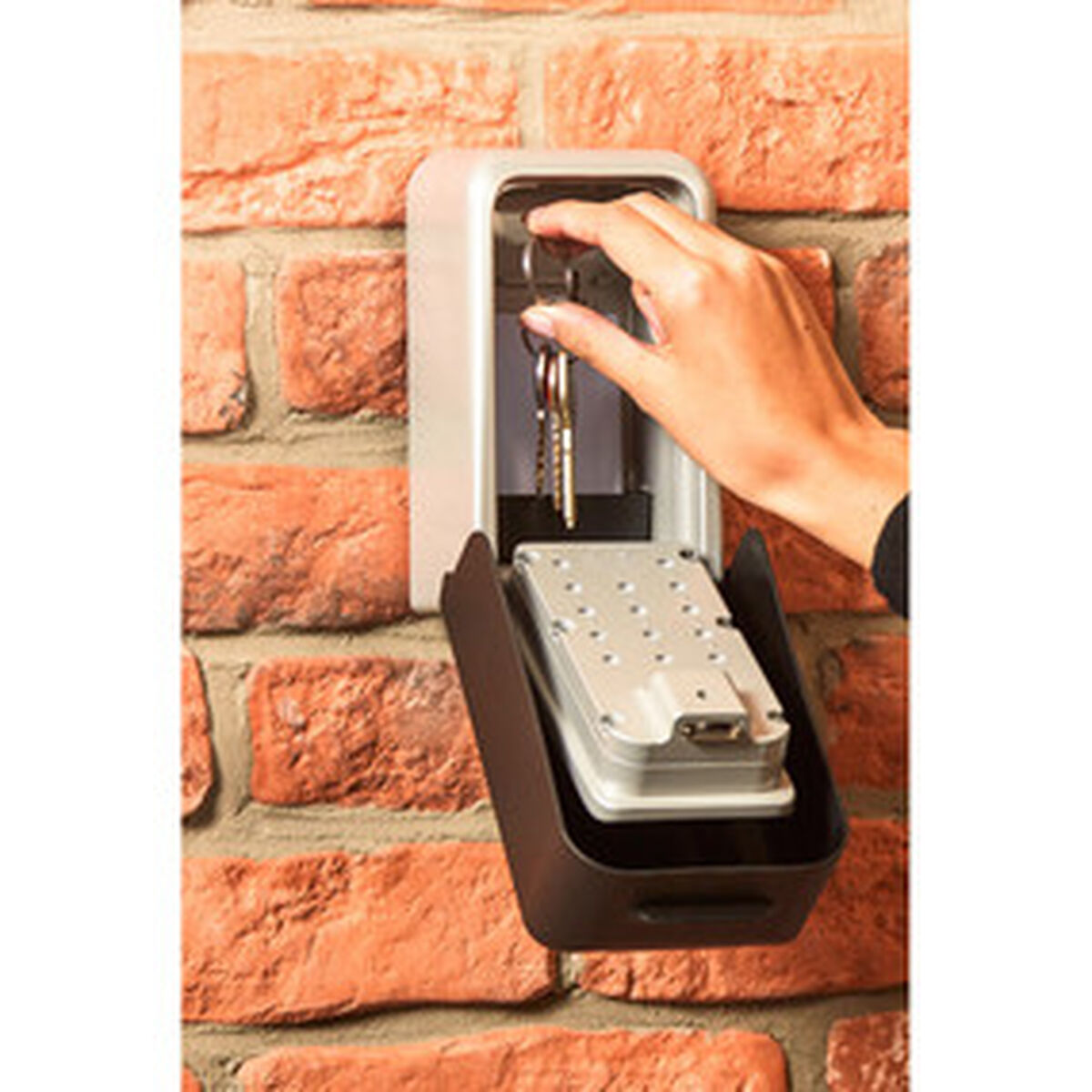 Сейф Master Lock 5426EURD ключи Серый Черный/Серый Металл/Пластик 17,3 x 13,3 x 7,5 cm (1 штук)-3