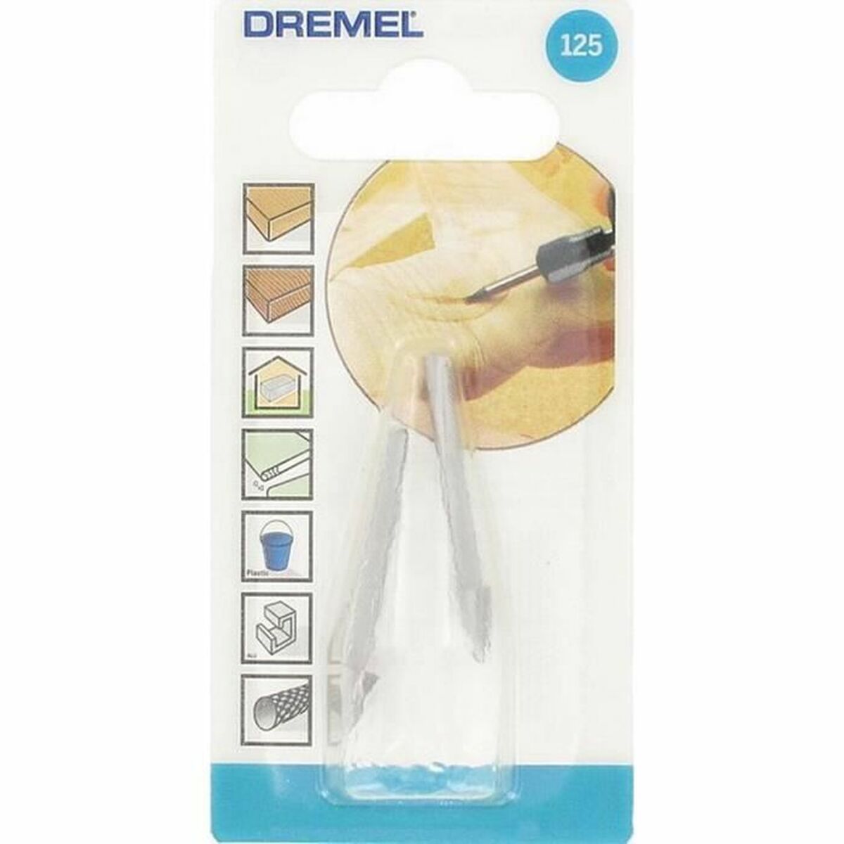 Freze Kesici Dremel 125 Ø 6. 4 mm (2 adet)-5