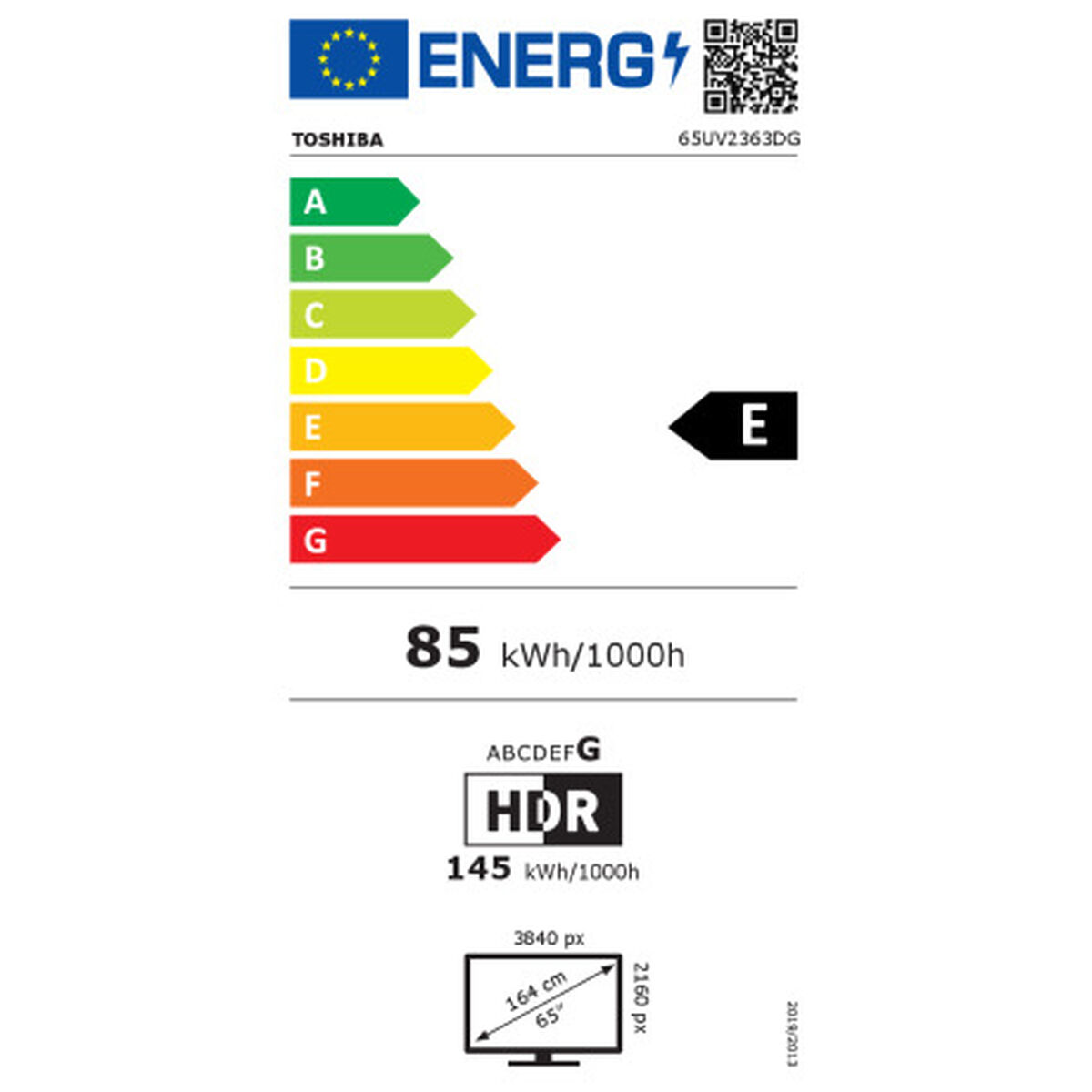 Toshiba 65UV2363DG 4K Ultra HD 65 LED HDR Smart TV-2