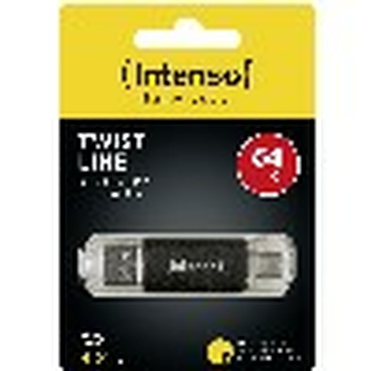USВ-флешь память INTENSO Антрацитный 64 Гб-2