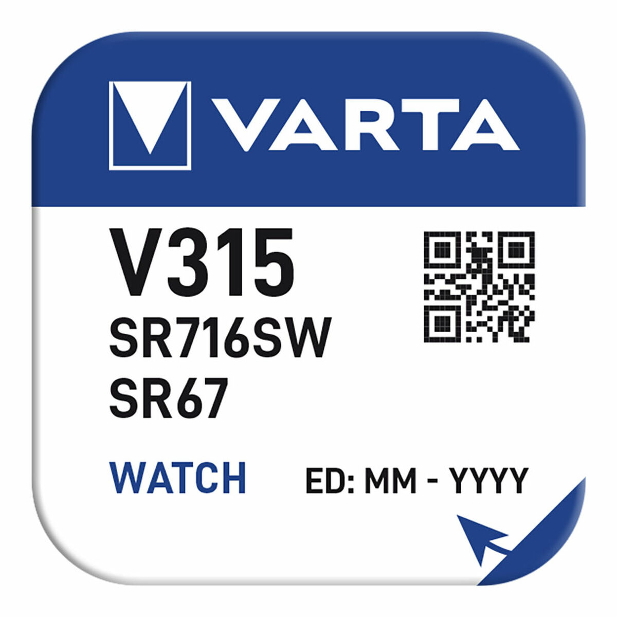 Кнопка ячейки Varta 1.55 V Оксид серебра-3