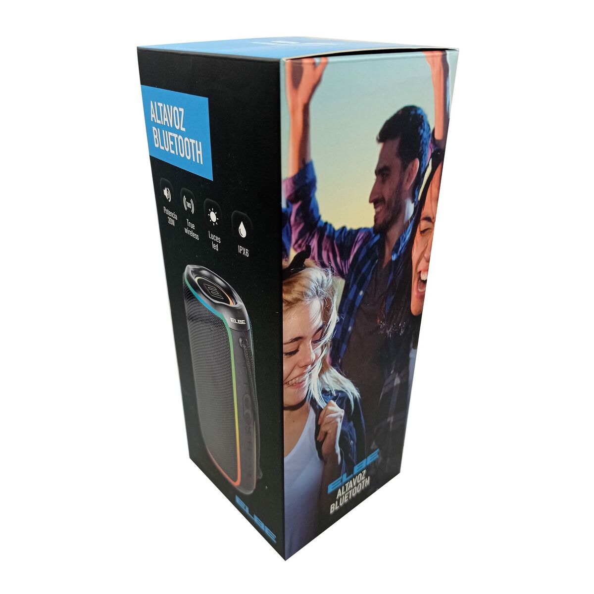 Портативный динамик ELBE Чёрный 20 W Bluetooth-4