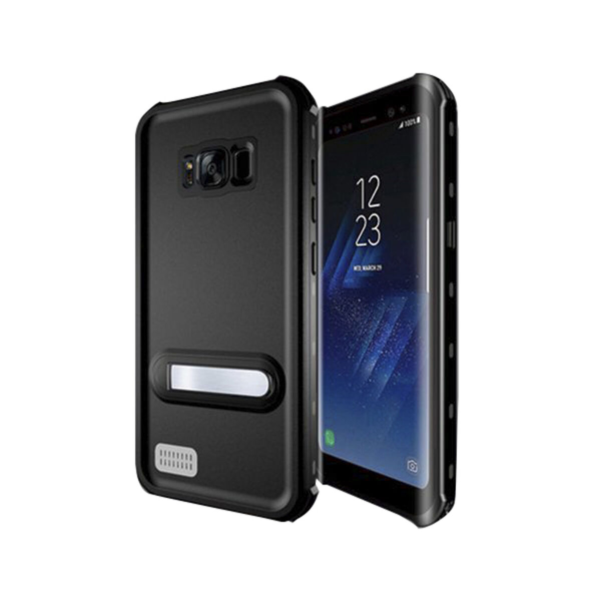 Waterproof case Samsung Galaxy S8 KSIX Aqua Case Black Transparent-2