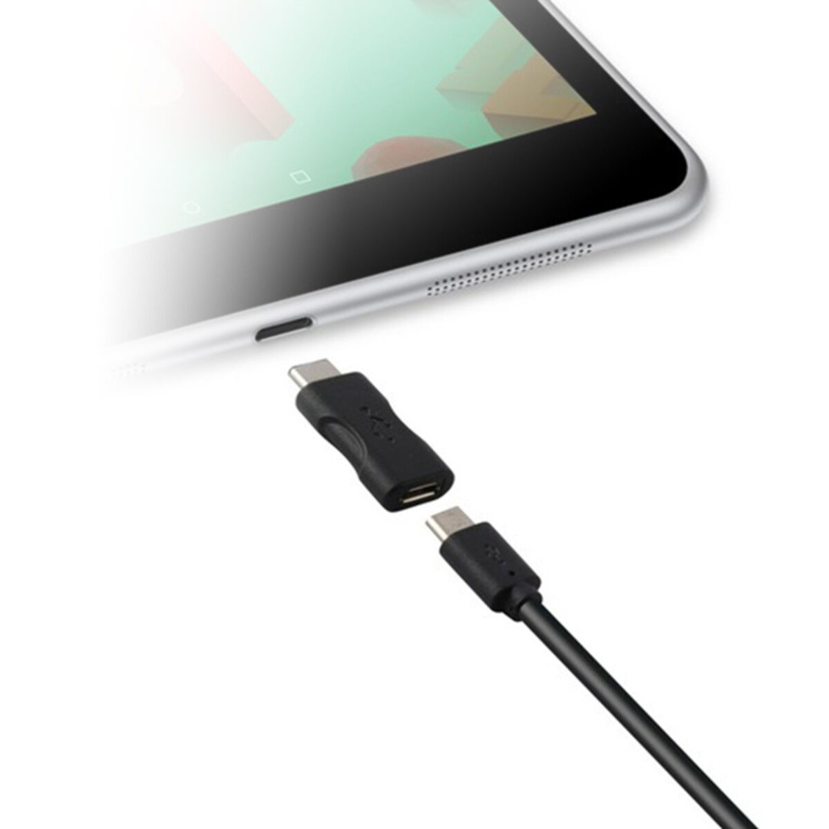 USB 2.0适配器-USB-C 3.1 KSIX Black
