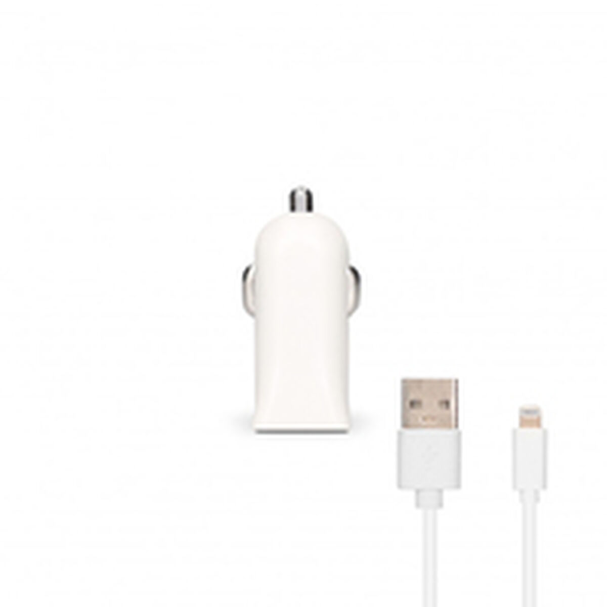 USB-зарядное для авто + кабель для быстрой зарядки Lightning MFi Contact Apple-compatible 2.1A-6