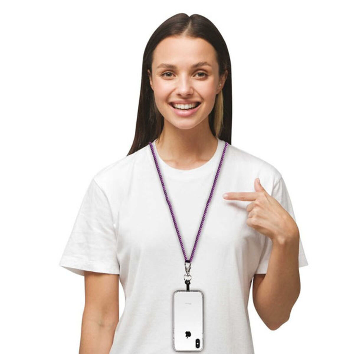 Hanging cord for mobile phone KSIX 160 cm polyester-8