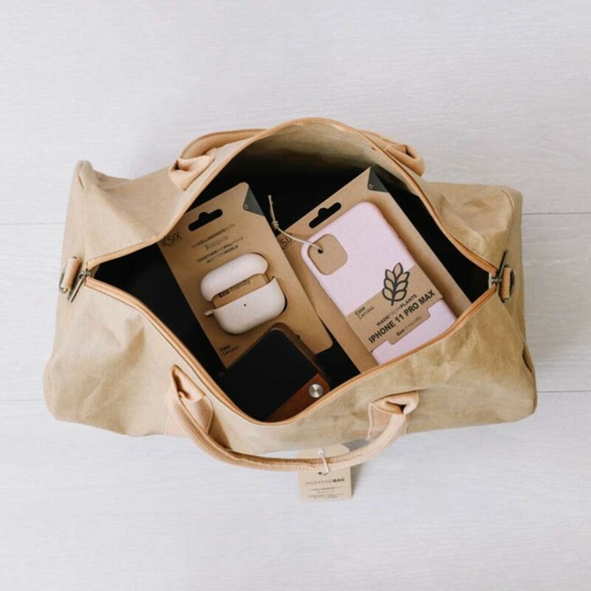 Походная Сумка KSIX WeekendBag Коричневый Eco-friendly крафтовая бумага-4