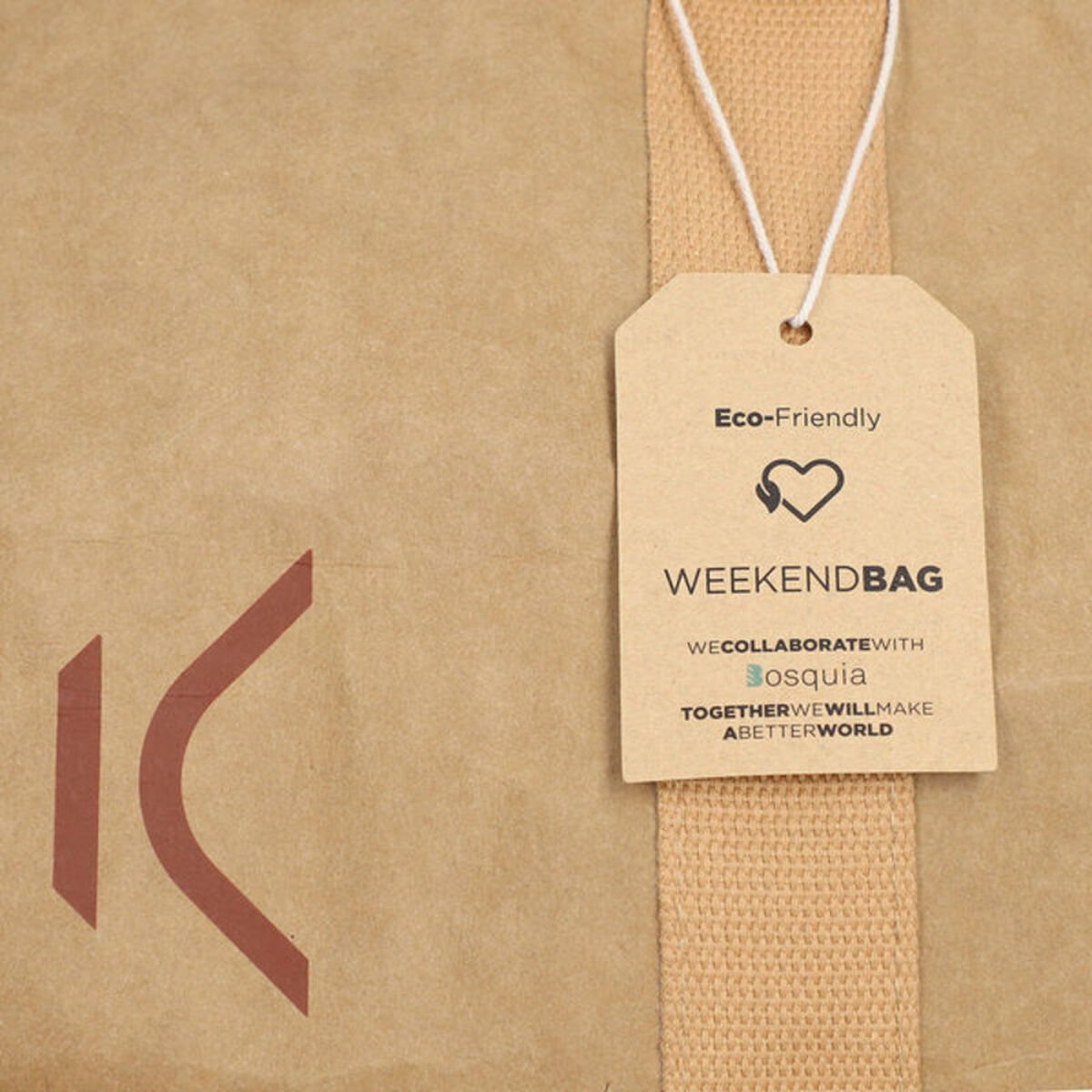 Походная Сумка KSIX WeekendBag Коричневый Eco-friendly крафтовая бумага-5